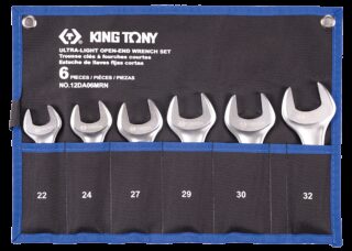 KING TONY - Estuche de llaves fijas cortas - 6 piezas