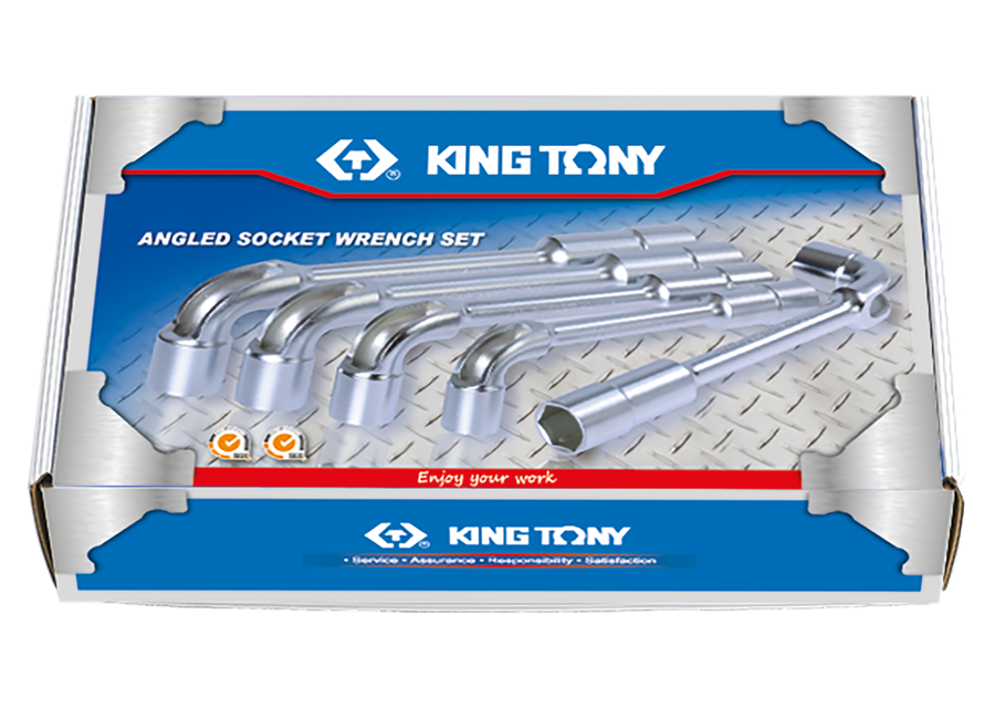 KING TONY - 1916MR Juego Llaves de pipa Hexagonales 8-24mm - 16 Pzas