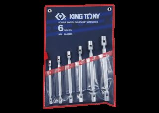 KING TONY - Juego de Llaves de vaso articuladas - 6 Pzas