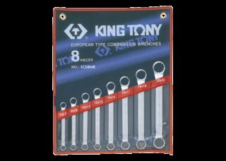 KING TONY - Juego de Llaves de estrella planas - 8 Pzas