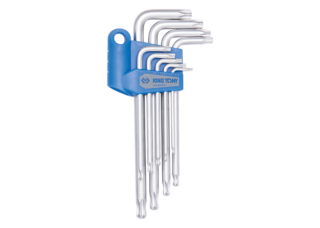 KING TONY - Juego Llaves Allen extra largas TORX - 9 Pzas