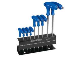 KING TONY - Juego de llaves Torx con mango en L T10-T50 sobre rack