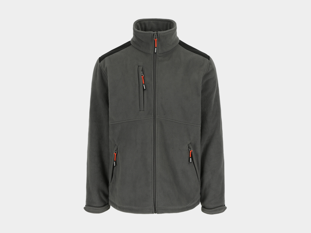 Herock - CHAQUETA MARKUS - XXXL GRIS ANTRACITA Exterior: Forro polar Acti-fleece y Anti-peeling 100% poliéster 330 g/m² - Tejido de refuerzo: 100% poliéster Oxford