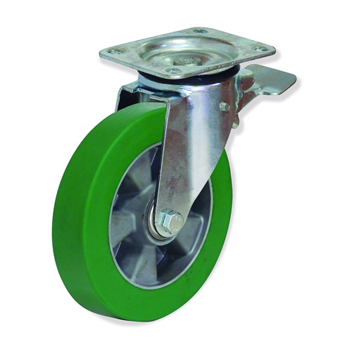 GAYNER - Rotante girt d.200 Poliuretano con freno MPG5 200 AEB5-FD