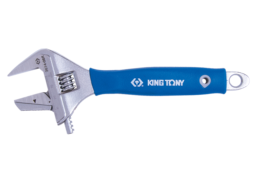 KING TONY - Llave ajustable con mandíbula reversible