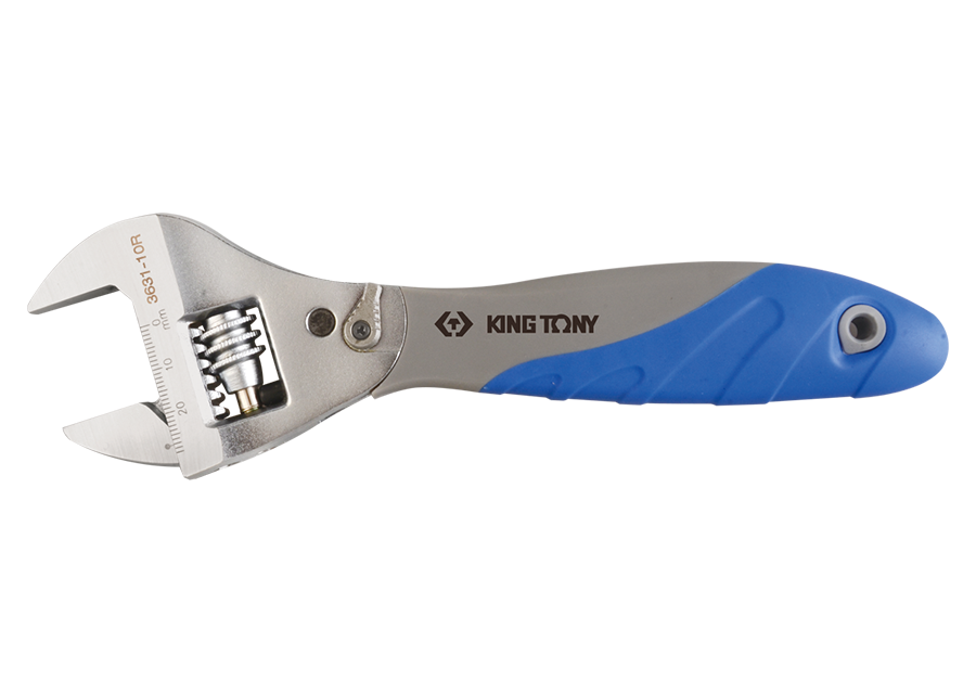 KING TONY - Llave Ajustable, reprís rápida, 250mm apertura 32mm