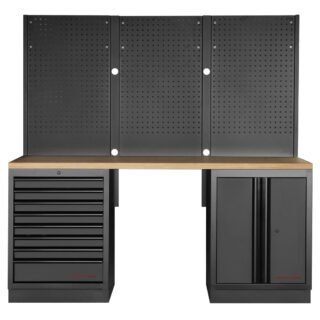 KRAFTWERK - MOBILIO BLK Mueble modular 2 elementos, Encimera Haya