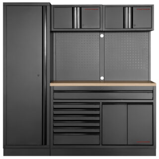 KRAFTWERK - MOBILIO BLK Mueble modular ancho 2 elementos, Encimera Haya