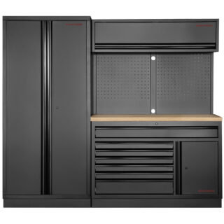 KRAFTWERK - MOBILIO BLK Mueble modular ancho 2 elementos, Encimera Haya