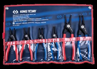 KING TONY - Estuche alicates Circlips - 6Pzas