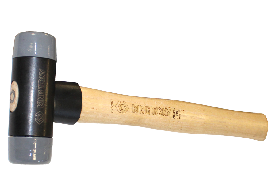 KING TONY - Maceta con puntas intercambiables con mango Hickory - Cabeza Alu 50mm