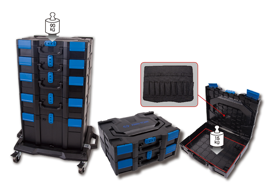 KING TONY - Caja de almacenamiento modulable ABS 456x372x262mm - Imagen 4