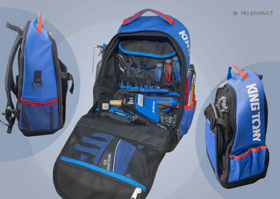 KING TONY - Mochila de herramientas 490x350x210mm - Imagen 5