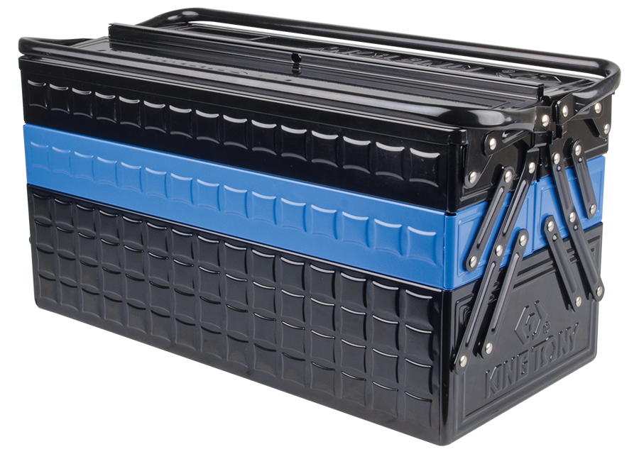 KING TONY - Caja de herramientas XL 530x220x260mm - Azul y negro