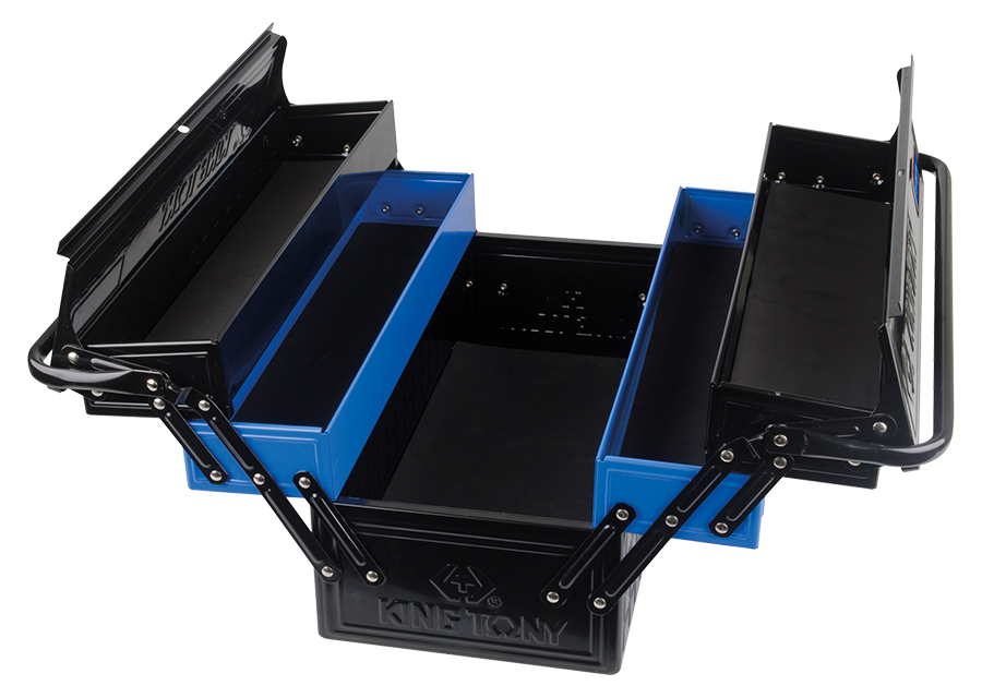 KING TONY - Caja de herramientas XL 530x220x260mm - Azul y negro - Imagen 2