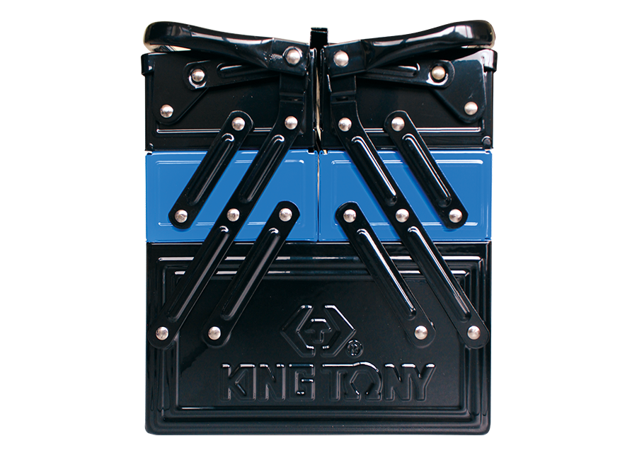 KING TONY - Caja de herramientas XL 530x220x260mm - Azul y negro - Imagen 3