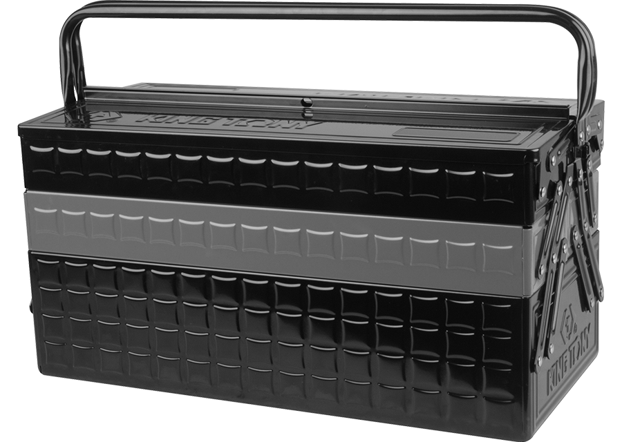 KING TONY - Caja de herramientas 470x220x260mm - Gris y negro