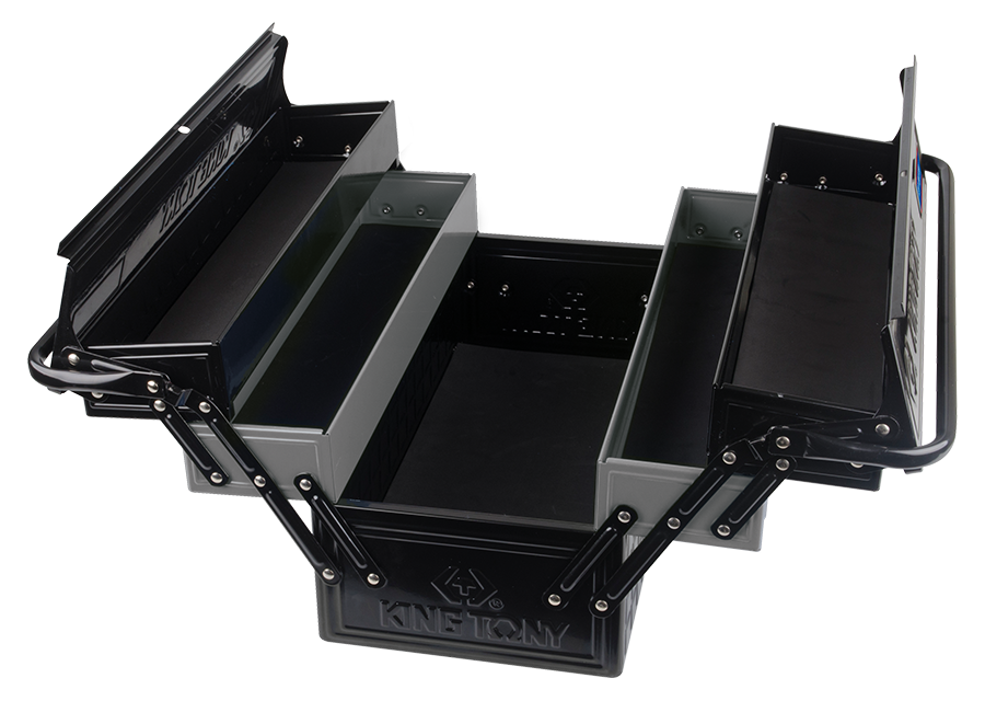 KING TONY - Caja de herramientas 470x220x260mm - Gris y negro - Imagen 2