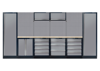 KING TONY - Mobiliario de taller completo color gris