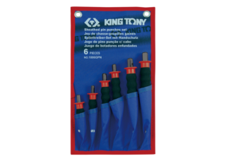 KING TONY - Juego de 6 Botadores enfundados 2 - 8mm acabado pulido
