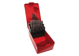 KING TONY - Juegos de Machos de roscar y brocas M3-M12, 2.5mm-10.2mm, 28 Pzas