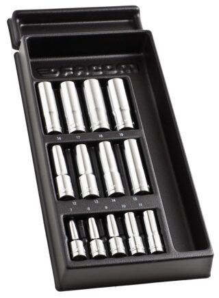 FACOM - FACOM MOD VASO 1/2 LARGOS 6P MM 13PC